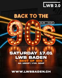 Back to the 90s – eine Nacht. Ein Jahrzehnt. Nur Hits.