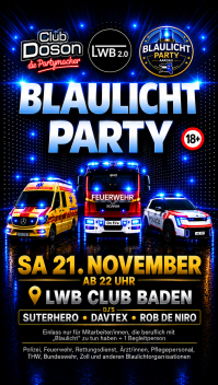 BLAULICHT PARTY BADEN