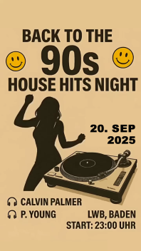 BACK TO THE 90S - HOUSE HITS NIGHT